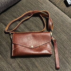 Portland Leather Goods Envelope Crossbody aka “Crunchwrap” -  Nutmeg